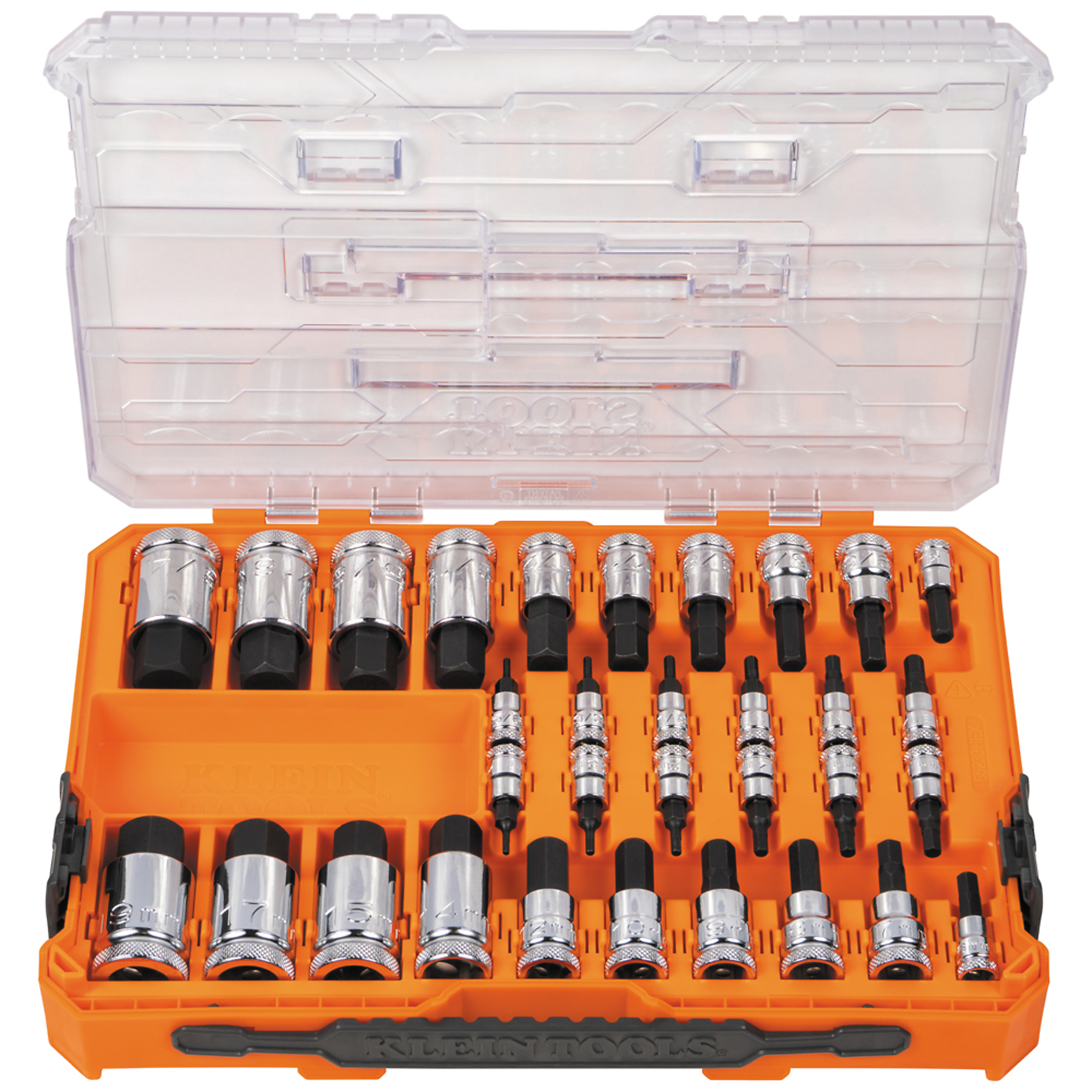 Knurled Hex Bit Socket Set, SAE and Metric, 33-Pie, Model# 65233HEX